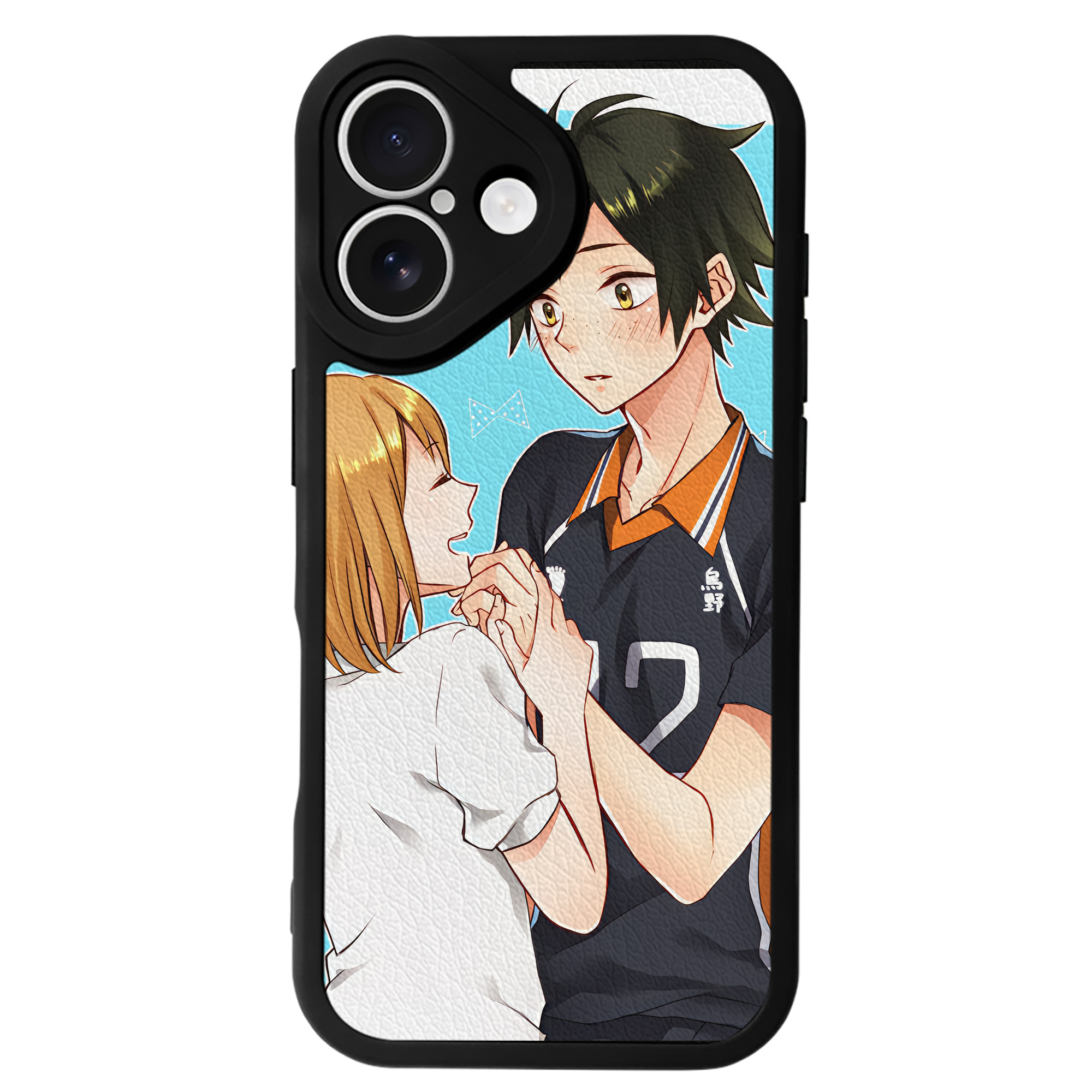 （画像用） ハイキュー!! Haikyu!! 【iPhone 16シリーズ対応】シリコンスマホケース（レザー調） 材質：シリコン